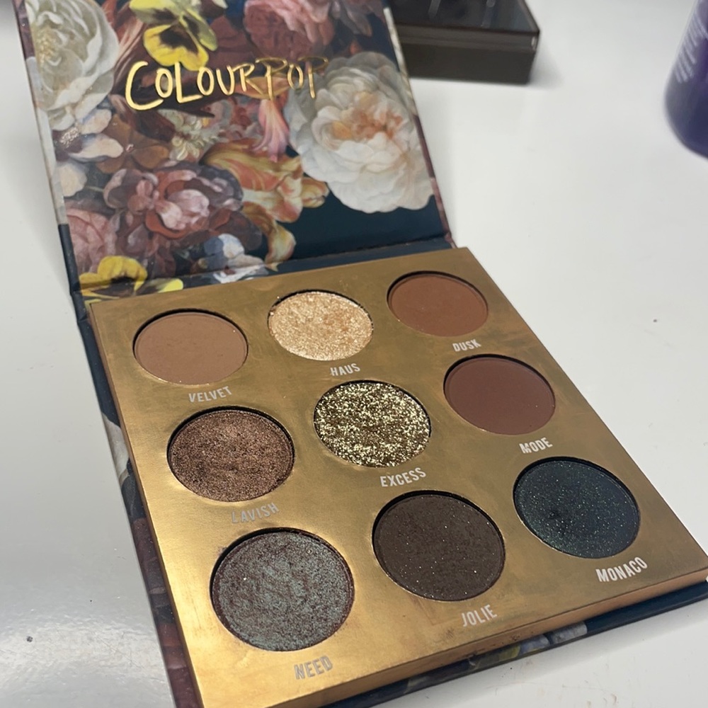 EUC Colourpop Grandeur eyeshadow palette